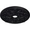 Ekena Millwork Jamie Ceiling Medallion (Fits Canopies up to 3 7/8"), 23 5/8"OD x 3 7/8"ID x 2 1/8"P, Steel Gray CM23JASGS - alternate 4